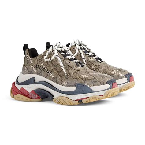 balenciaga gucci shoes men|Gucci x Balenciaga beige.